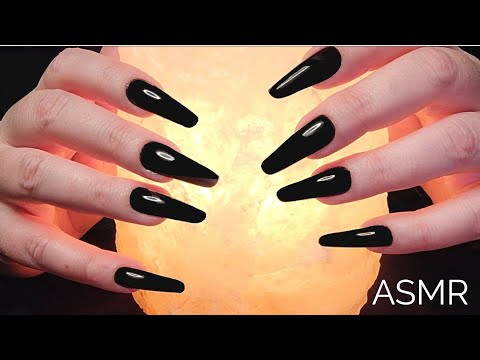 ASMR Aggressive Salt Lamp Scratching-No Talking |Long Nails