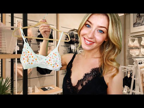 ASMR LOVELY LINGERIE STORE ROLEPLAY 💕 Spring Consultation With Tingly Fabric Sounds