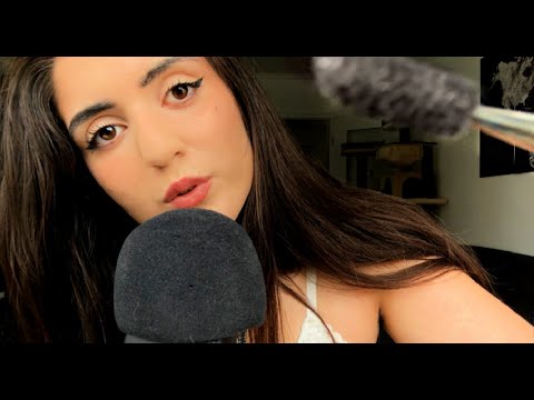 ASMR COMBING YOUR LASHES 😍 SEMI INAUDIBLE WHISPERS + PERSONAL ATTENTION