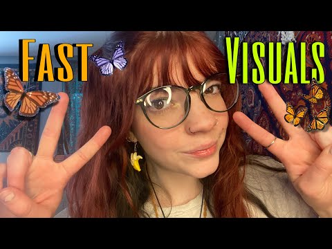 ASMR fast and aggressive visuals & hand sounds | beating you up 😤🤍