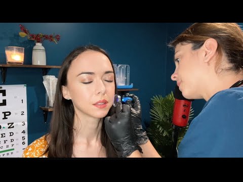 Dermatology Role-play Skin & Face Exam for Xerosis ( ASMR Soft Spoken Real Person)