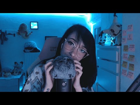 ASMR ☾ positive affirmations with fluffy mic brushing | custom video :3