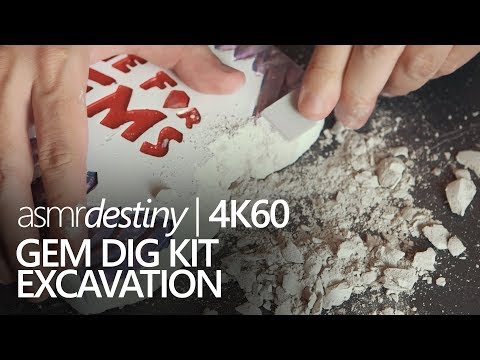 ASMR | ⛏ Gem Dig Kit Excavation Pt.1 for Relaxation! ⛏ (4K60)