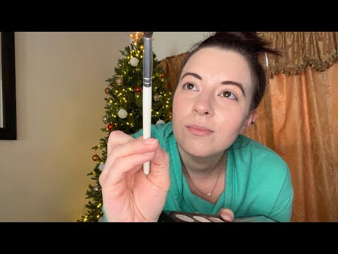 ASMR Xmas Makeup Role Play Blooper (intermittent audio issues but lots of nice sounds)