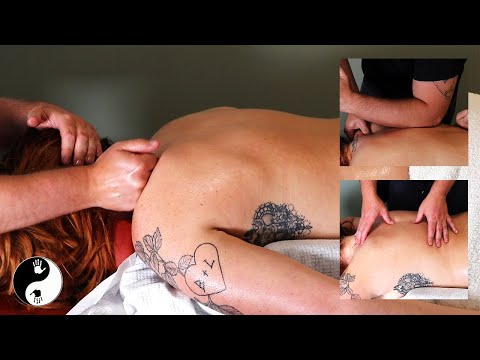 Easing Back Pain & Stress Caused By Car Crash - Back Massage [Amazing Massage Sounds][No Talking]