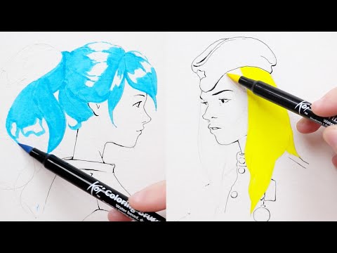 ASMR ODDLY SATISFYING ART *pure drawing sounds* Part 3 ❤ 🤤