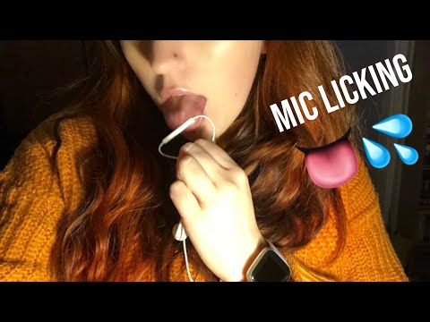 ASMR - Mic Licking and Mouth Sounds
