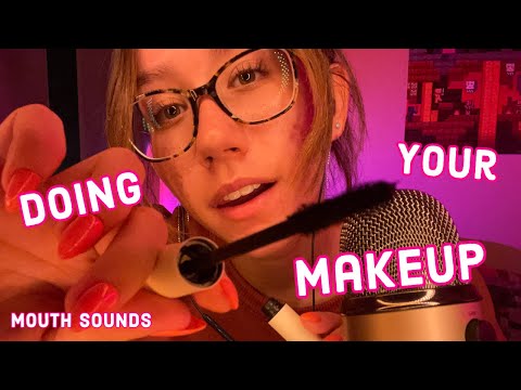 ASMR | doing your makeup w/ mouth sounds