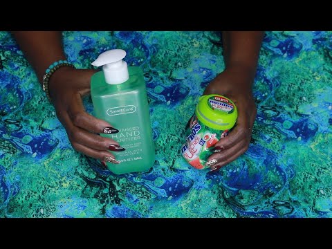 Watermelon Chewing Gum ASMR Aloe Sanitizer Tapping
