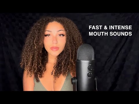 ASMR | Fast & Intense Mouth Sounds NO TALKING (Wet & Dry)