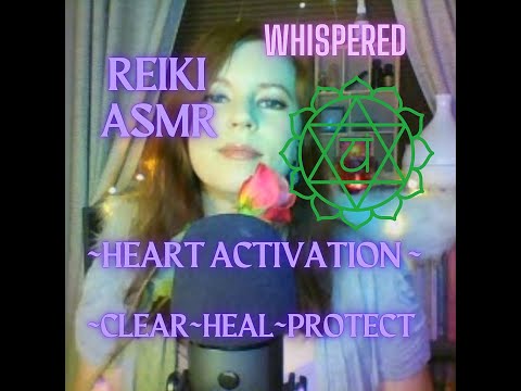 Reiki ASMR| Heart Chakra Activation/Healing| Plucking, visualization, affirmations, mudra
