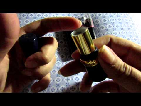 ASMR PTBR-Meus Batons(Sussurros)|Tapping Whispers Lipsticks