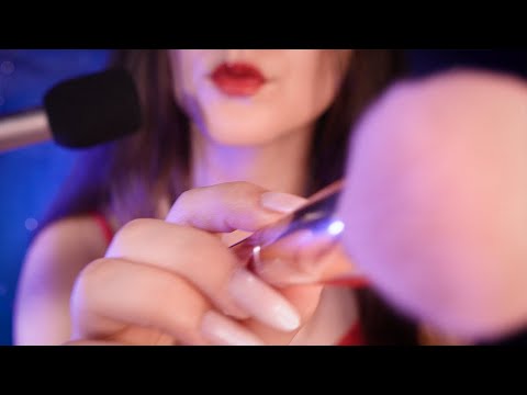 ASMR Mouth sounds with Hypnotic Brush 🌠(No talking)