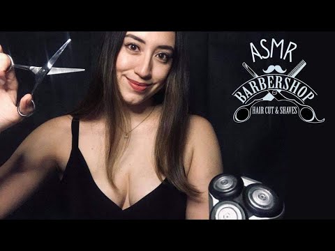 ASMR en ESPAÑOL | Barber Shop Roleplay | Whispered and Relaxing