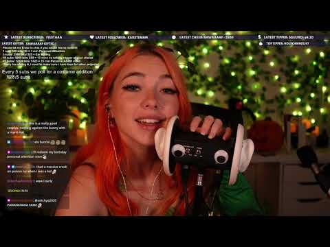 ASMR past Twitch Broadcast Poison Ivy Cosplay