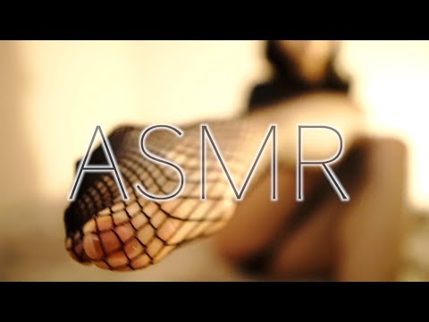 【ASMR】網タイツの音でゾクゾク♡（ストッキングフェチ）/ The sound of fishnet tights is thrilling♡（Whisper, stocking fetish）