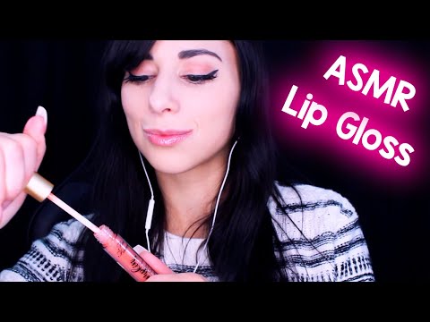 ASMR Lip Gloss Plumping and Mouth Sounds | Close Up Whisper | LipGloss Try On & Application