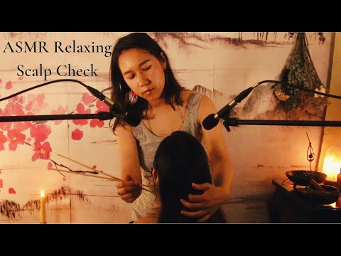 [ASMR] Relaxing Scalp Check, Neck & Shoulder Massage with Chinese Acupressure (Real Person Binaural)