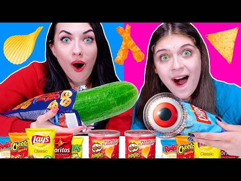 ASMR Snack Food Challenge (Gummy Eyeballs, Lollipops, Cotton Candy) Mukbang By LiLiBu