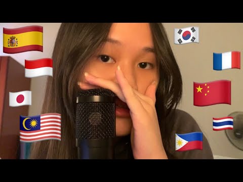 TRYING ASMR IN 10 DIFFERENT LANGUAGES