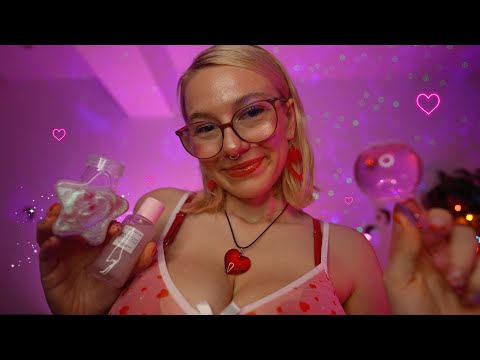 ASMR Valentine's Day Spa Facial Treatment 💕 {skincare, ear massage, personal attention}