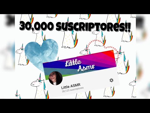 ASMR ESPAÑOL | Soft Spoken, 30,000 suscriptores!!!!❤️😻gracias! + anuncio ☺️🤘🏻 (leer descripción)