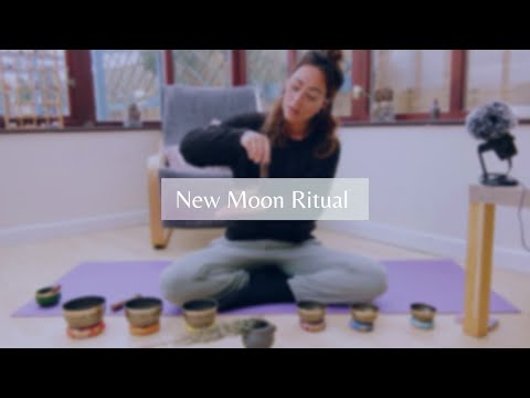 New Moon Ritual for intention setting | Affirmations, Reiki, Singing Bowls, Meditation 🌑