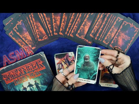 Stranger Things Tarot Cards and Book Page Turning *ASMR