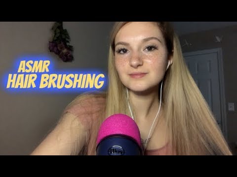 ASMR Hair Brushing & Hair Play // Whispering