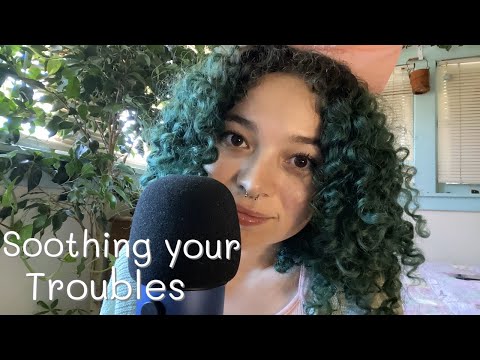 ASMR Soothing Your Troubles 😌 [Face brushing, Hair Parting, Tapping Tingles]