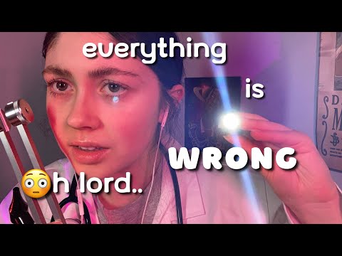 ASMR | eye and ear exam ROLEPLAY BUT everything is WRONG with follow the light (medical ROLEPLAY)