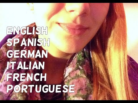 ASMR ♥ Close up Ear to Ear Whisper: 6 Languages