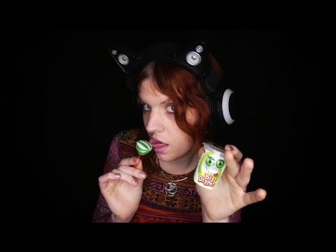 ASMR | Licking Lollipop Dipped in Sour Sherbet (No Talking) | Eating Sounds