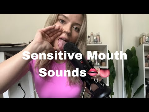 ASMR| Fast & Aggressive, 100% Sensitivity Mouth Sounds- No Talking| Tongue Sounds, Mic Licks etc