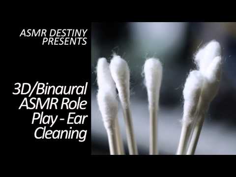 ASMR Ear Cleaning Session #1 (re-upload) ~ Role Play (3D, binaural, ear-to-ear, soft spoken)
