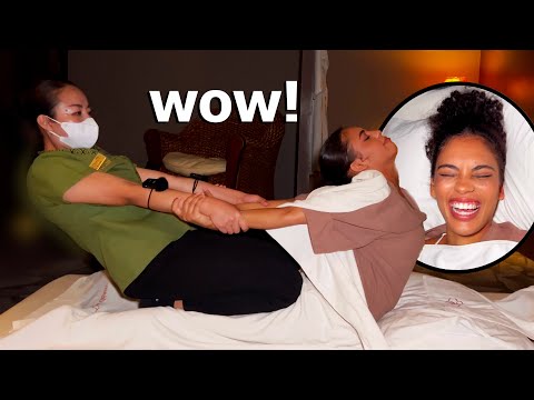 ASMR: Relaxing Traditional THAI MASSAGE that Stretched my Whole Body!