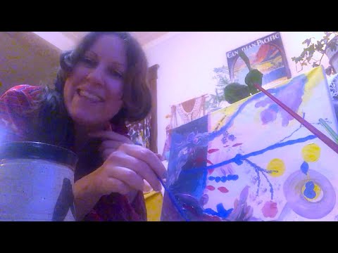 ASMR painting together chit chatting Very RELAXING
