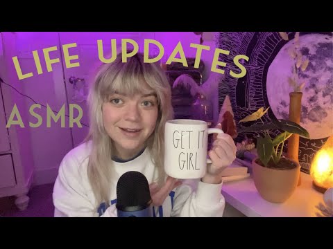 ASMR tea & chill February life updates whisper ramble 💕~ health, job, moving, what I've been up to!