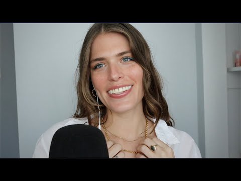 ASMR | Face tracing, jewelry tapping & close whisper ramble