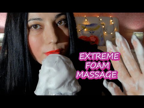 ASMR Foam Massage Pazzesco | Tingle Triggers Schiuma Rilassanti Fizzing, Hair Mousse