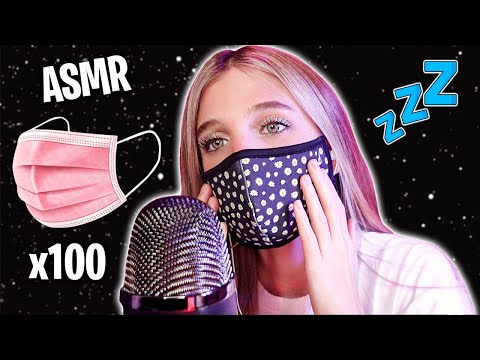 ASMR os enseño TODAS mis MASCARILLAS ¿CÓMO SUENAN? (Sonidos relajantes para dormir)