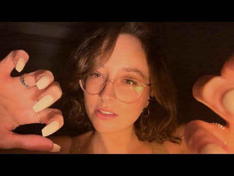 ASMR invisible scratching and plucking with unpredictable layered sounds