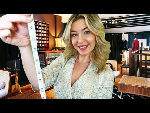 ASMR FLIRTY MEASURING YOU... For Your Big Festive Party! | Tailoring Roleplay