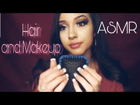 ASMR Hair and Makeup 💄 *Doing my hair and makeup look on you*