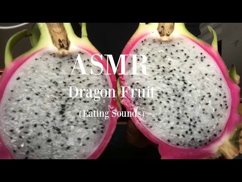 ASMR Exotic Dragon Fruit *EATING SOUNDS* Light Whispers | SAS-ASMR