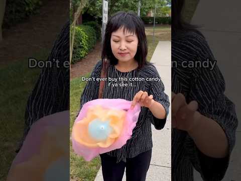 DON'T EVER BUY THIS COTTON CANDY IF YOU SEE IT #shorts #viral #mukbang