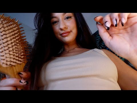 ASMR Pampering You To SLEEP 😴 POV personal attention ~ skincare, hair brushing + affirmations