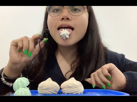 ASMR ESPAÑOL- Comiendo merengues- CRUNCHY SOUNDS