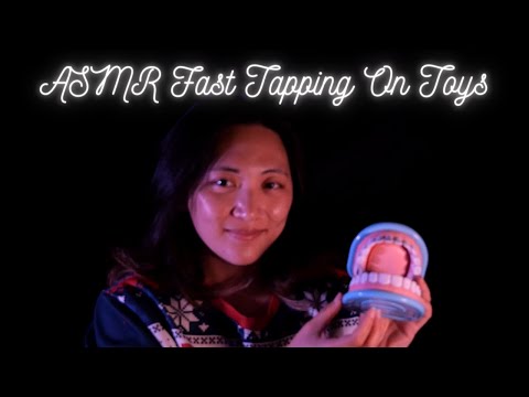 ASMR tapping on toys | fast and aggressive | no talking