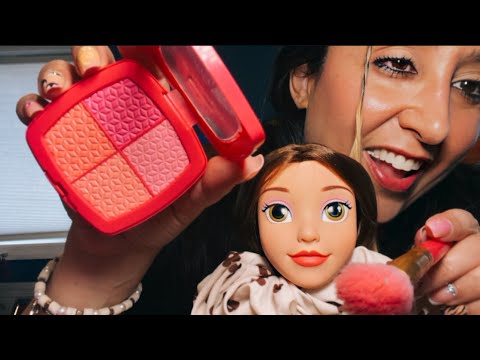 Checking your Hair for Bugs ASMR Gum Chewing, Hair Brushing, Scalp Scratching, Toy Makeup, Roleplay